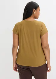 T-shirt bi-matière, bonprix