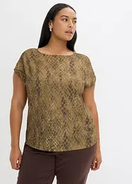 T-shirt bi-matière, bonprix