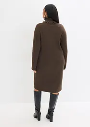 Robe en maille côtelée à col roulé, bonprix