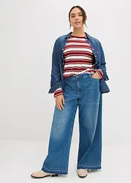 Jean large à taille mi-haute élastiquée, bonprix
