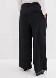 Pantalon large à pinces et fermeture croisée, bonprix