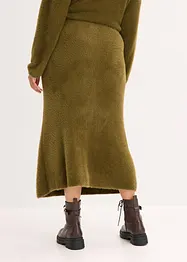 Jupe en maille poilue toute douce, bonprix