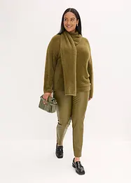 Pull oversize avec écharpe, bonprix