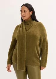 Pull oversize avec écharpe, bonprix