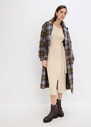 Robe pull fluide et côtelée en viscose majoritaire, bonprix