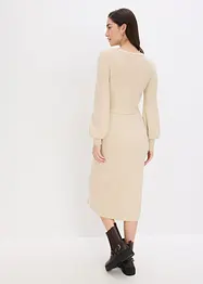 Robe pull fluide et côtelée en viscose majoritaire, bonprix