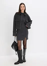 Robe pull courte avec laine, bonprix