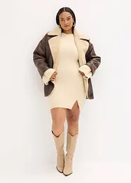 Robe pull courte avec laine, bonprix