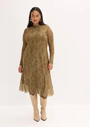 Robe midi en mesh, bonprix