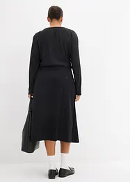 Jupe midi en viscose mélangée, bonprix