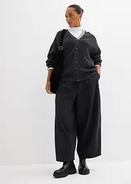 Pantalon barrel en viscose mélangée, bonprix