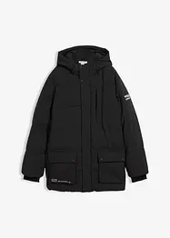 Parka matelassée à capuche et détails sportifs, bonprix