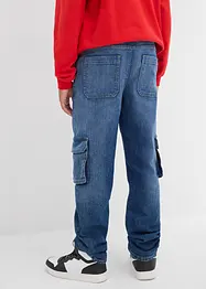 Jean cargo loose, doublure chaude en jersey, fuselé, bonprix