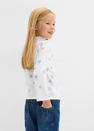 Lot de 2 T-shirts manches longues en coton extensible, bonprix