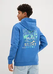 Sweat à capuche 100% coton, imprimé dos, bonprix