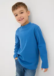 Lot de 2 T-shirts manches longues col montant, 100% coton, bonprix