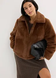 Veste en peluche, bonprix
