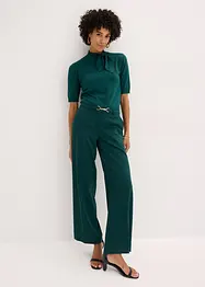 Pantalon large avec ceinture décorative, bonprix