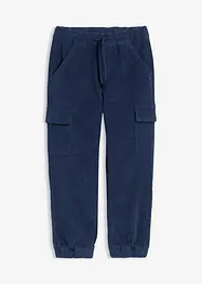 Pantalon cargo chaud en velours côtelé avec doublure jersey, bonprix