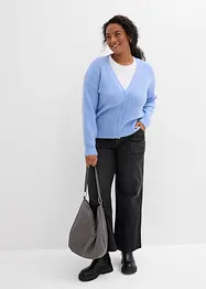 Gilet en maille côtelée, bonprix