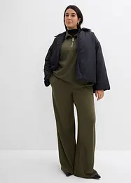 Pantalon palazzo en Punto di Roma confortable, bonprix