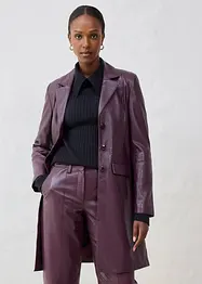 Manteau court en cuir d’agneau nappa, bonprix