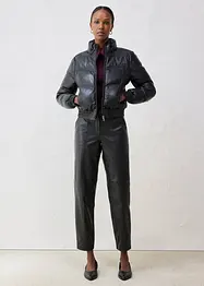 Doudoune en cuir d’agneau nappa, bonprix