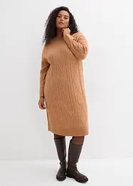 Robe en maille à motif torsadé, bonprix