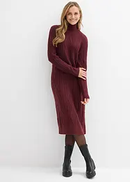 Robe en maille à motif torsadé, bonprix