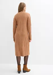 Robe en maille à motif torsadé, bonprix