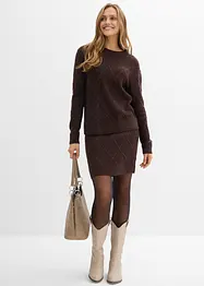 Jupe en maille torsadée, bonprix