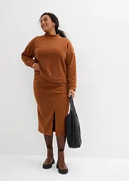 Jupe midi en polaire, bonprix