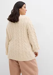 Pull oversize à motif torsadé, bonprix