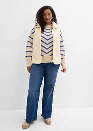 Pull à rayures texturées, bonprix