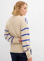 Pull à rayures texturées, bonprix