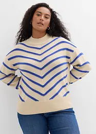Pull à rayures texturées, bonprix