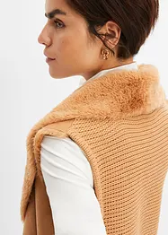 Gilet sans manches en tissu peluche, bonprix