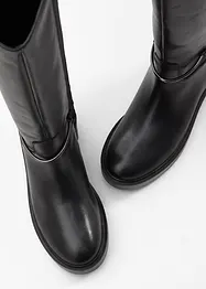 Bottes à tige large en cuir, bonprix
