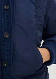 Veste rembourrée à finitions côtelées, bonprix