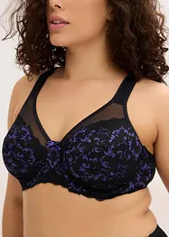 Soutien-gorge minimiseur à bretelles rembourrées et dentelle délicate, bonprix