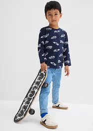 Lot de 2 T-shirts manches longues coton, bonprix