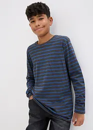 Lot de 2 T-shirts manches longues 100% coton, bonprix