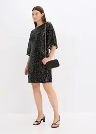 Robe oversize à sequins, bonprix