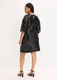 Robe oversize à sequins, bonprix
