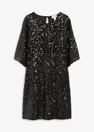 Robe oversize à sequins, bonprix
