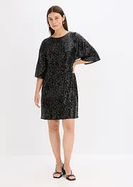 Robe oversize à sequins, bonprix