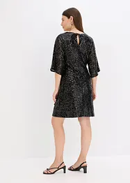 Robe oversize à sequins, bonprix