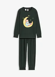 Pyjama en coton doux à imprimé phosphorescent (ens. 2 pces), bonprix