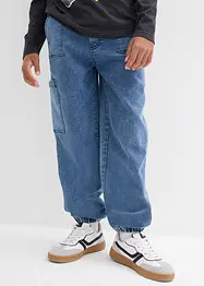 Jean jogger cargo extensible, Loose, bonprix
