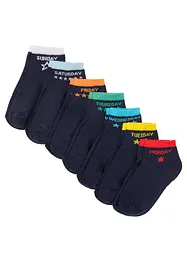 Lot de 7 paires de chaussettes courtes enfant, bonprix